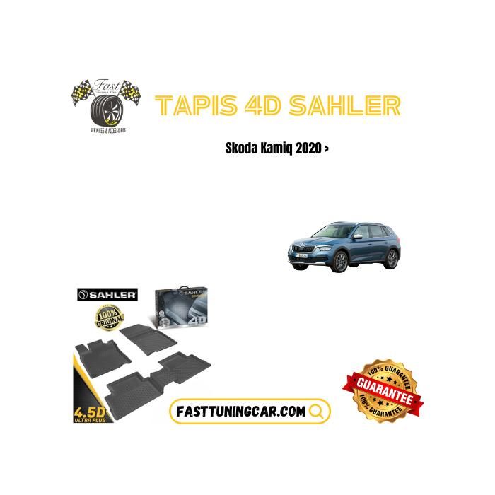 Tapis de sol sur mesure - Sahler - Skoda Kamiq 2020 - TPE SEBS - Antidérapant - Résistant aux intempéries