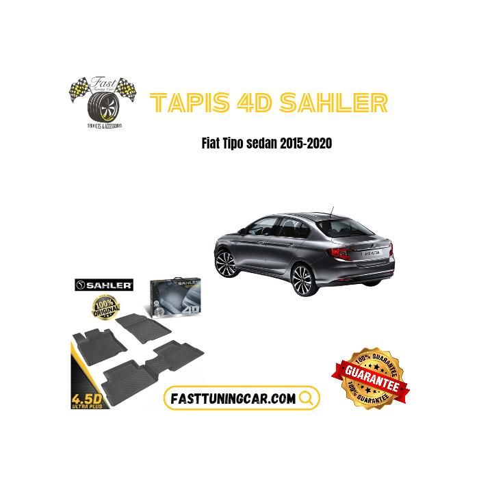 Tapis sur mesure 4D Fiat Tipo Sedan 2015-2020