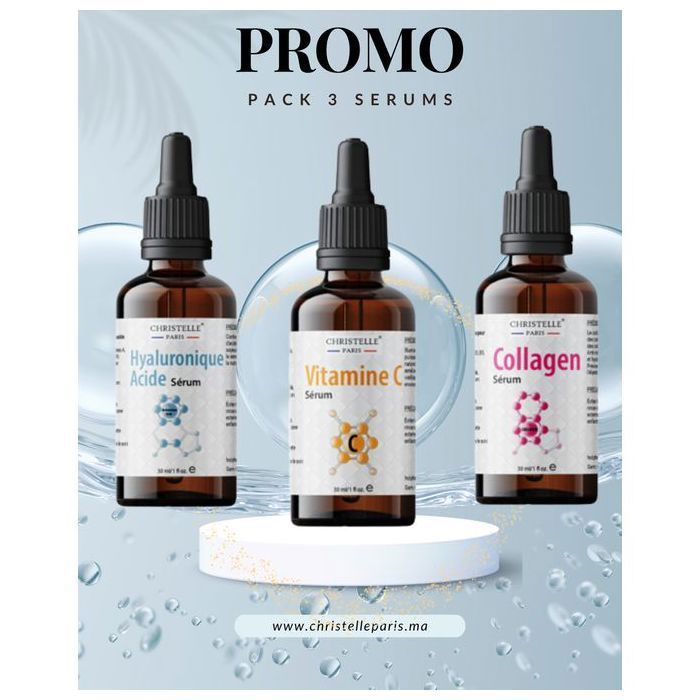 UN SYSTÈME COMPLET POUR LE SOIN DU VISAGE 30ML de chaque flacon