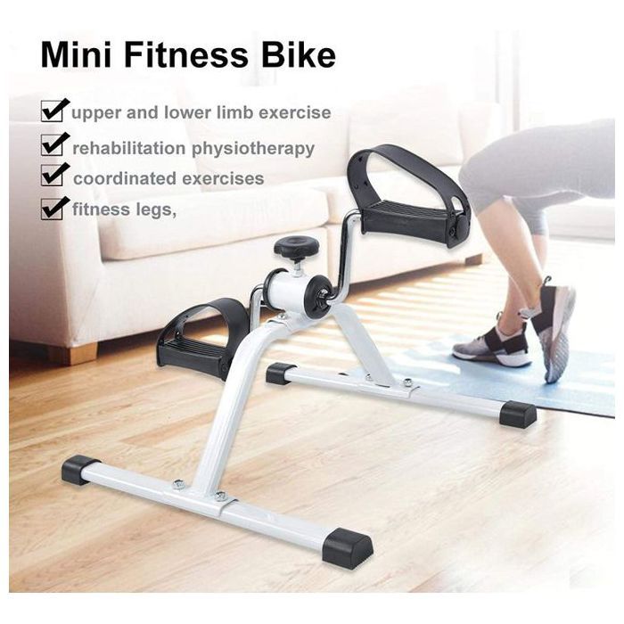 Mini vélo d'exercice pliable pour les bras et les jambes