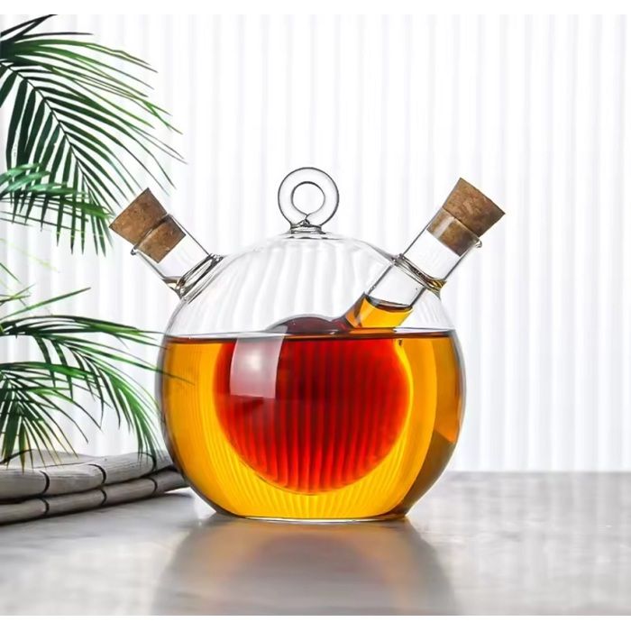 Huilier - ART KITCHEN - 6069 - Verre borosilicate - 2 compartiments - 250 ml et 80 ml