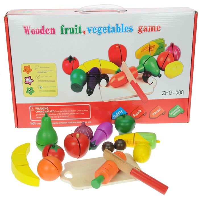 Jeu d'apprentissage - Non spécifié - Jeu de découpe fruits et légumes - 3 ans et plus - Mixte - 1 joueur ou plus
