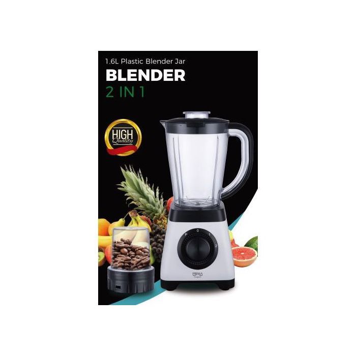 Blender - PRIMA - 350W - Plastique - 1,6L - 4 Vitesses