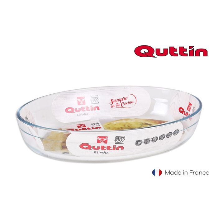 Plat en verre - N/A - Ovale 30x21cm - Transparent - Élégance - Chic