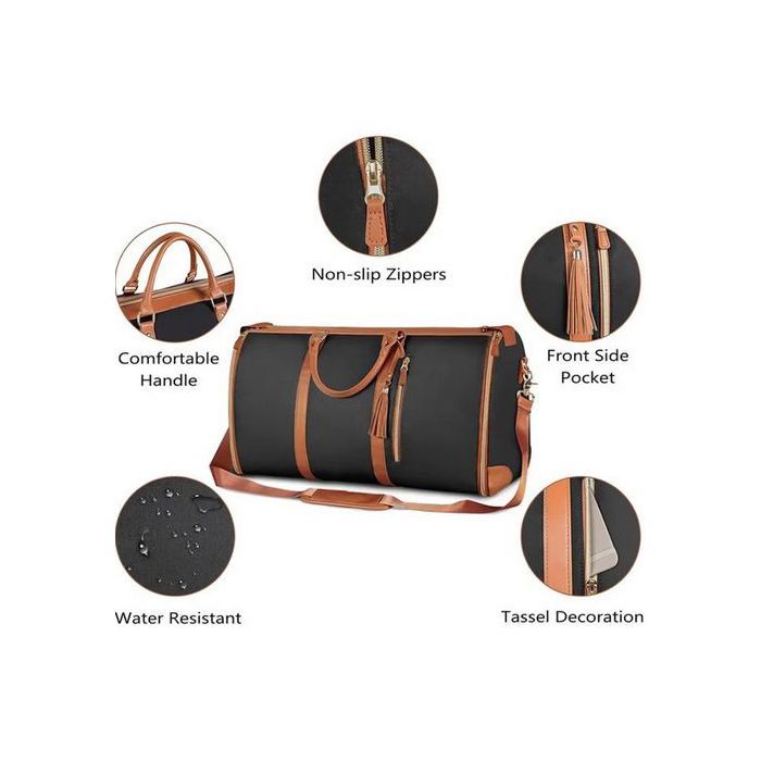 Sac à vêtements pour voyage, sac de rangement de vêtements de voyage avec pochette à chaussures,