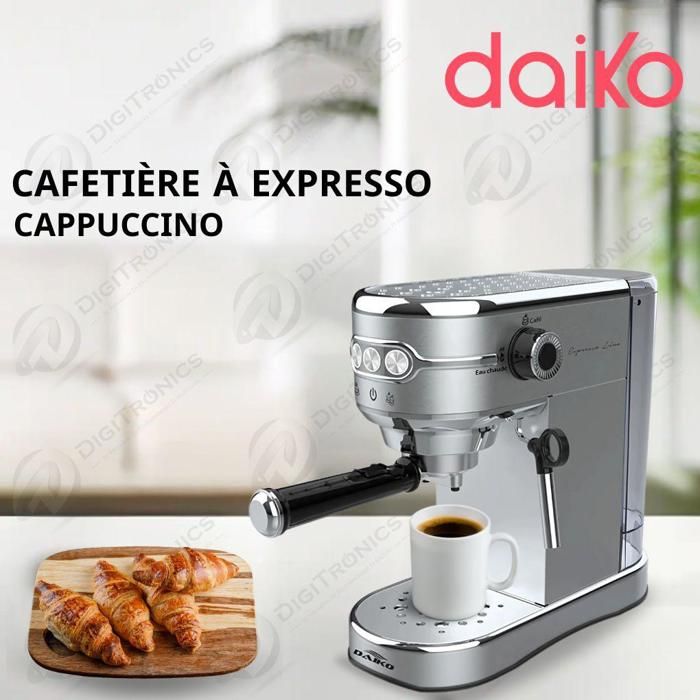 Machine à café Expresso 15 Bars, 1450W, mousseur à lait