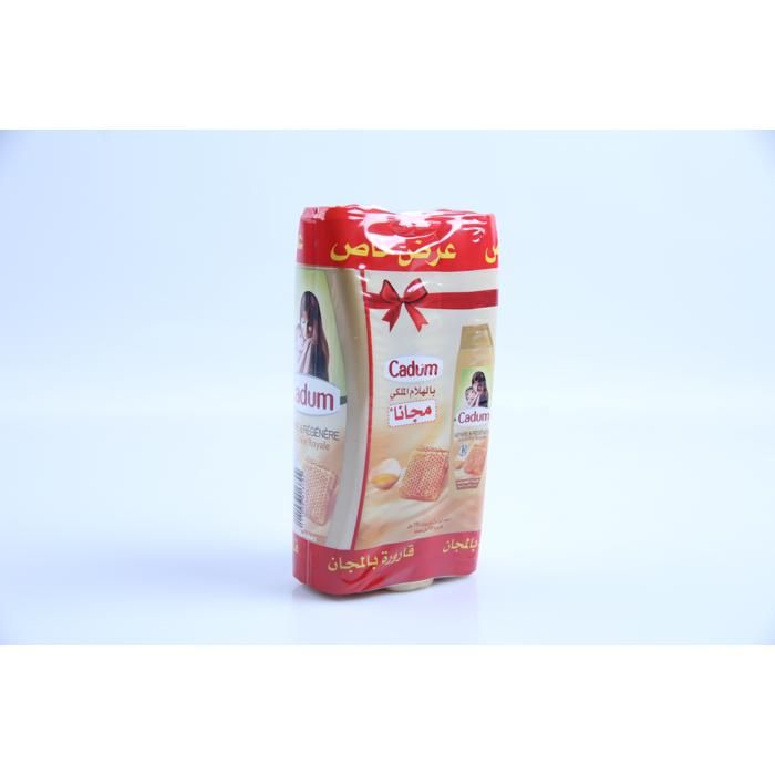 Pack de 2 Shampoings Cadum Gelée Royale 190 ml + 1 Offert