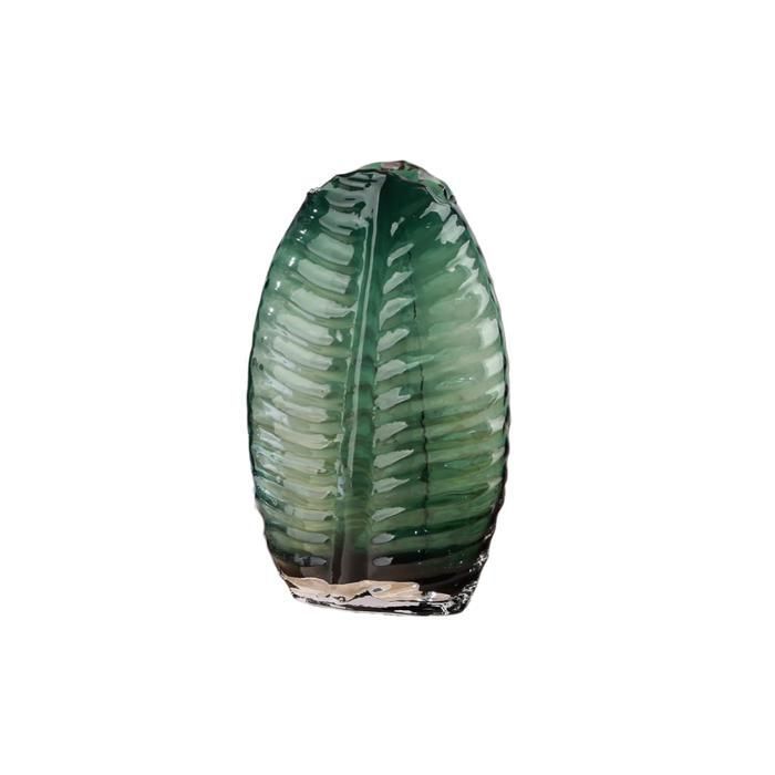 Vase en verre - VRIDIS - GF - 20x6x19 cm - Design moderne - Objets décoratifs