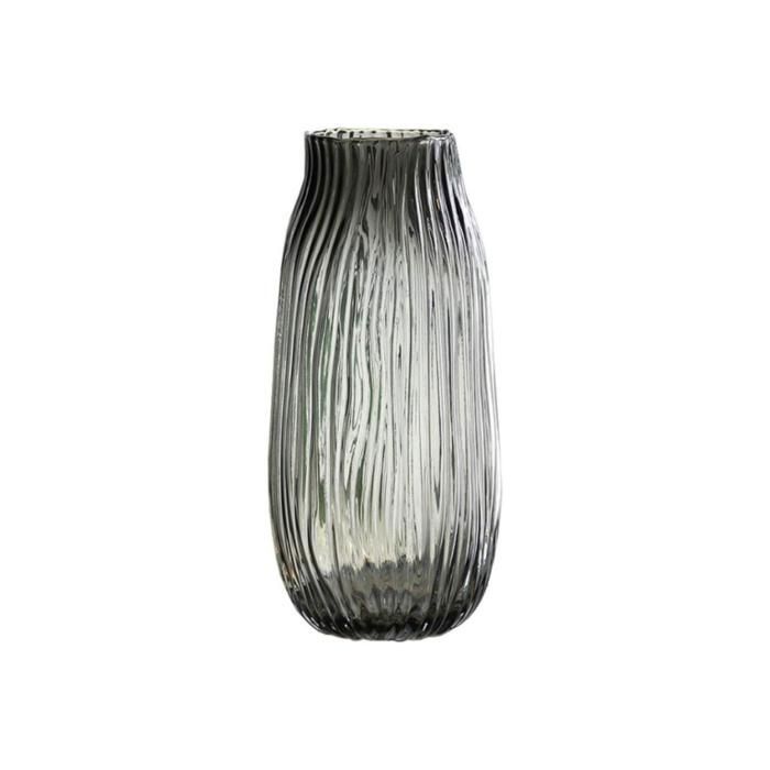 Vase décoratif - CINZA - Verre ambre - 29,5x17 cm - Élégant - Chic
