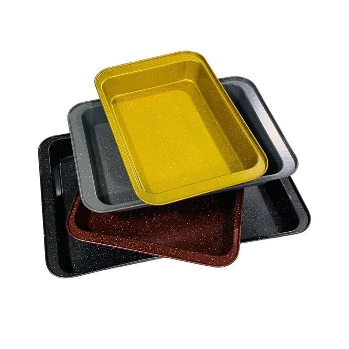 Plats à four - AYA HOME - Rectangulaires  - Antiadhésifs - Lot de 4 pièces-P 32/23/M37/25/G 42/29/G+47/31