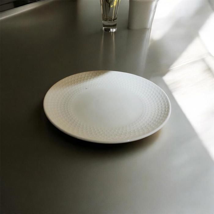 Plat de service - MARQUE - 30cm - Porcelaine - Blanc - Compatible lave-vaisselle