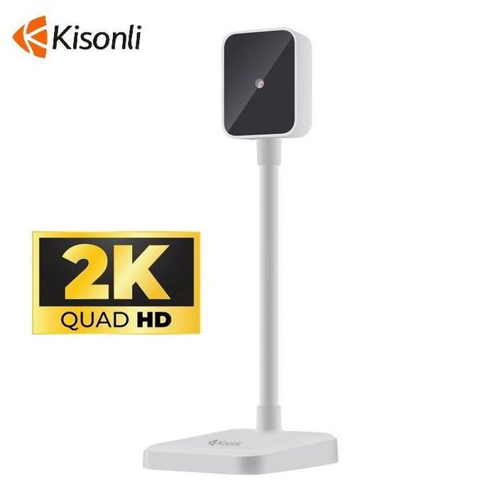 Kisonli D1 2K HD webcam USB autofocus pour ordinateur portable et Bureau avec microphone intégré pour diffusion en direct