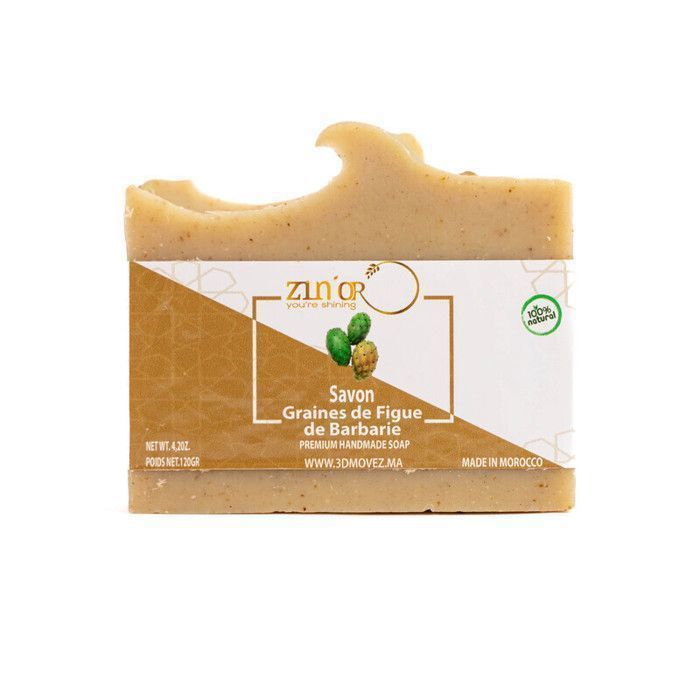 Savon Figue de Barbarie - Douceur Exfoliante- Éclat de Barbarie - Nettoie et nourrit - 120g - Vegan