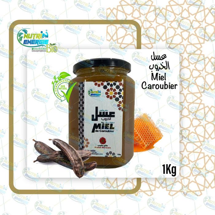 Miel Caroubier 100% Nature et Bio (Originale Marocaine)