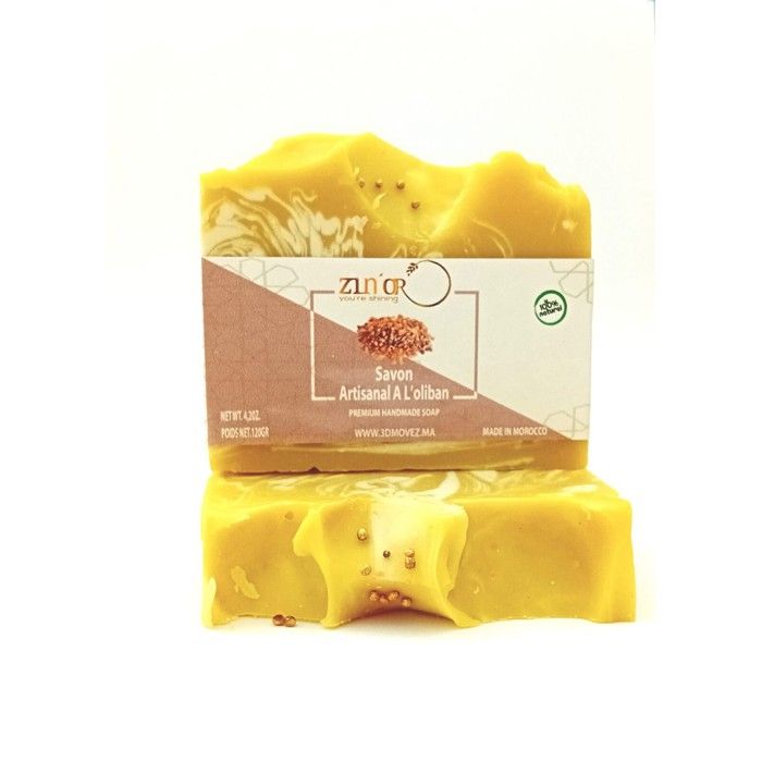 Savon solide - Artisanale - Oliban - 120g - Vegan - Purifiant