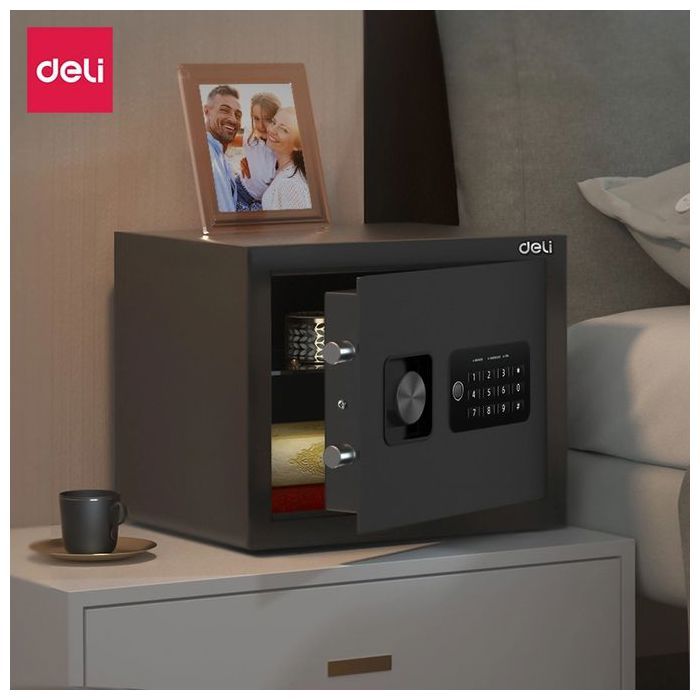 Deli Coffre-fort numérique ET530 avec clavier 35x25x25 - 5,80 kg