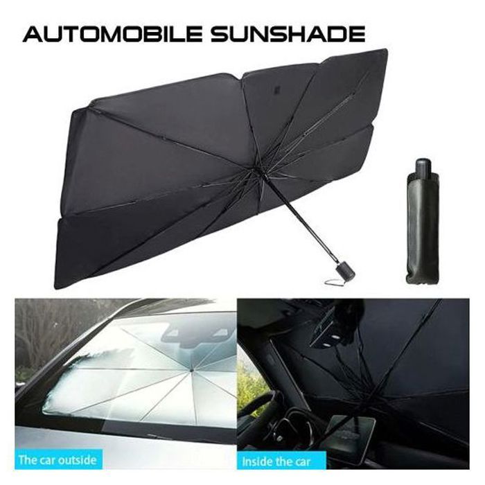 Couvre Pare-brise voiture Parapluie pliable aide refroidissement intérieure