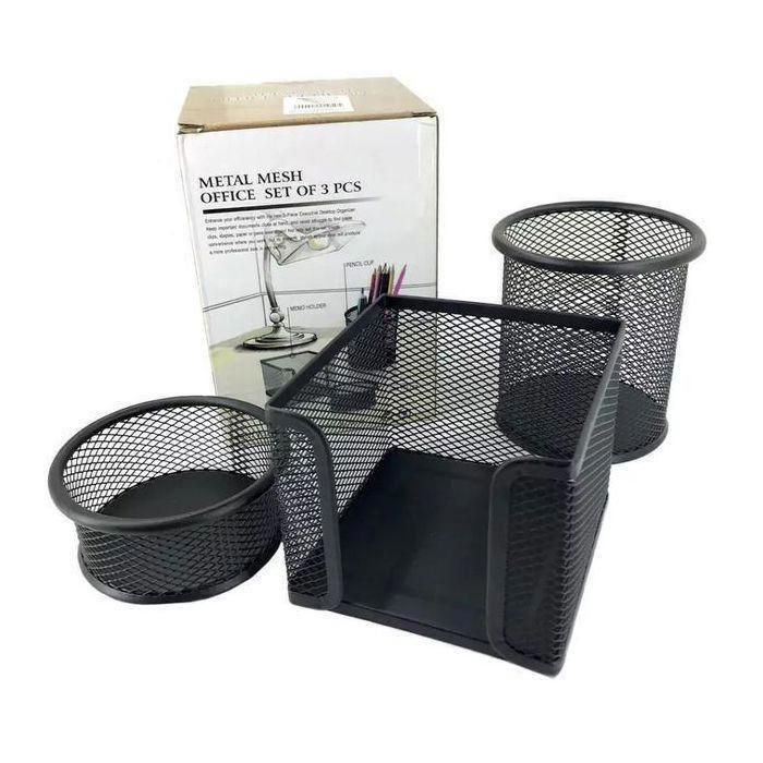 Accessoir Bureau Metal Mesh Desk Set x3