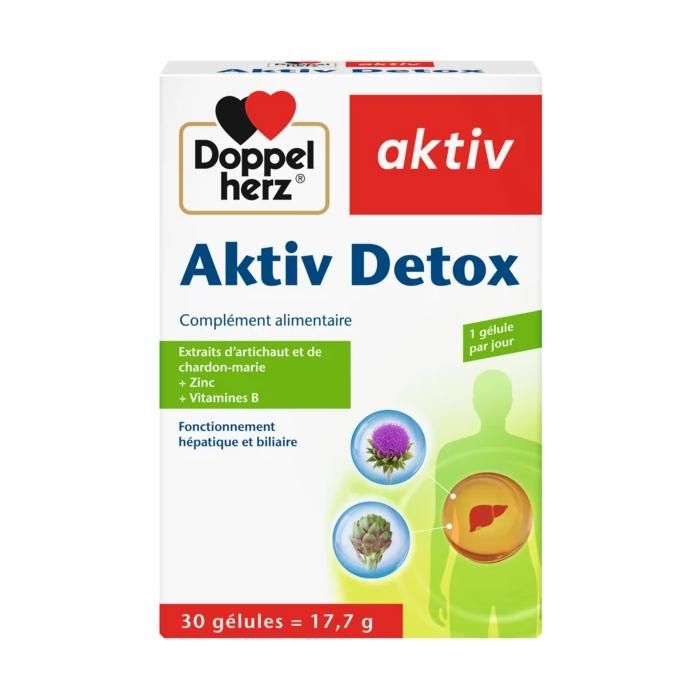 Doppelherz Aktiv Detox Complément alimentaire 30 gélules