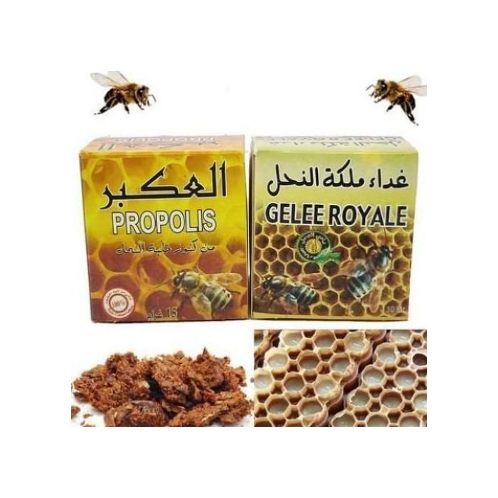 2 boitte poudre bio  propolise de 10 g gelée royal 10 g