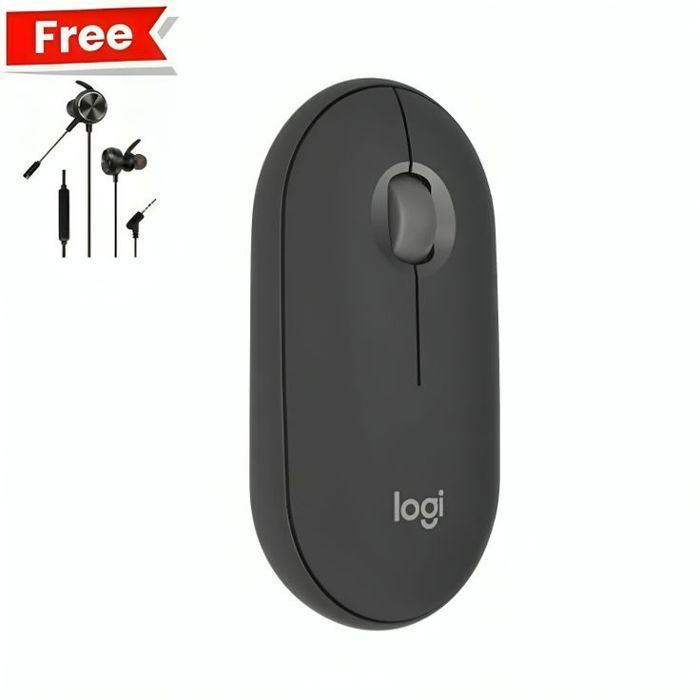 Souris Logitech Pebble Mouse 2 M350s + écouteur GM-D4 Gaming Gratuit