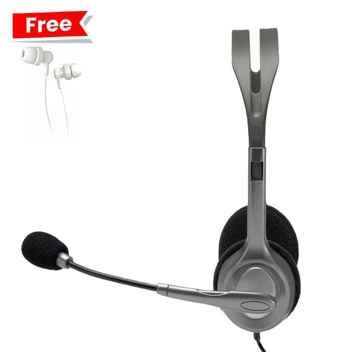 Logitech Casque H111 STEREO HEADSET + écouteur HeavyBass Gratuit