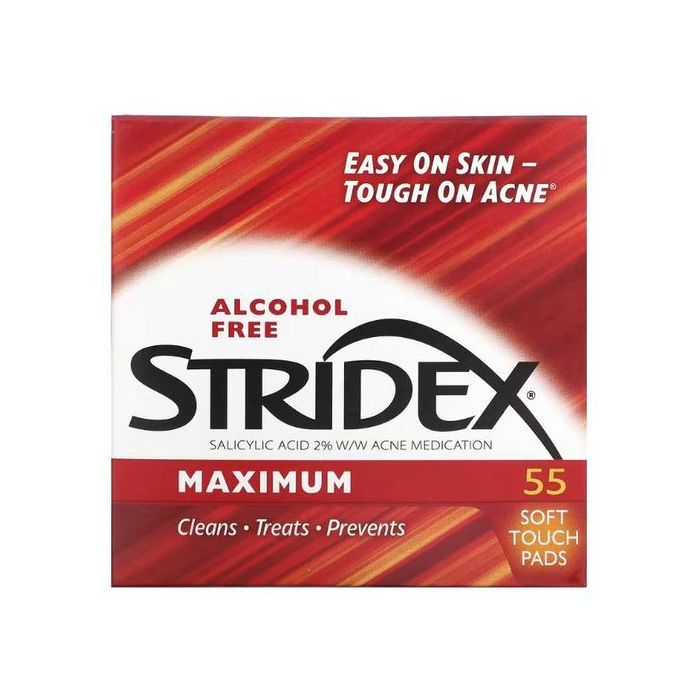 Le meilleur contrôle anti-acnéique en une étape,sans alcool, 55 lingettes douces