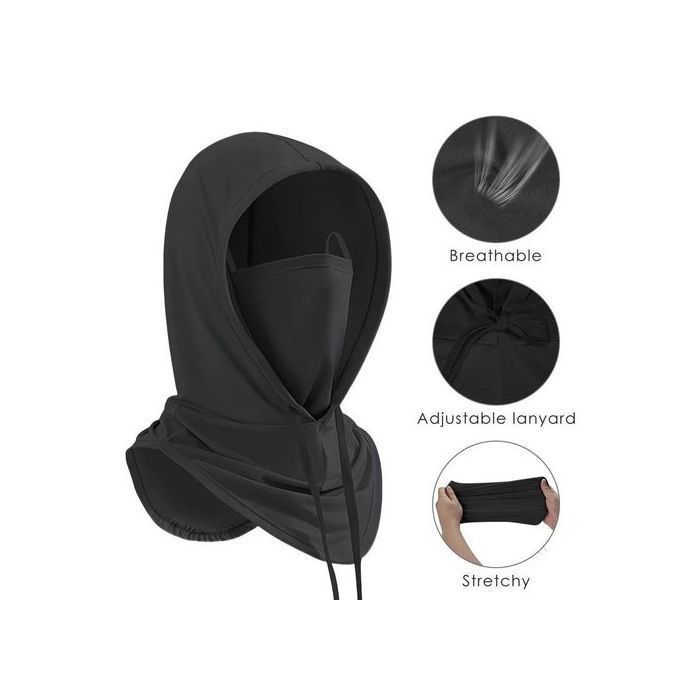 Cache-couvert d'un unisexe ultra-respirant dans un écrin de verre - un masque facial anti-UV complet pour la moto, le cyclisme