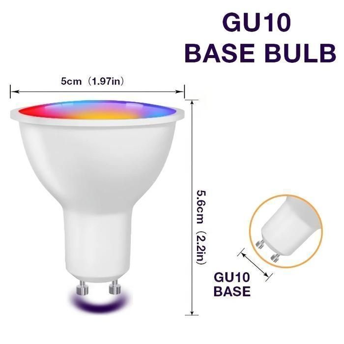 Ampoule LED Smart - JOYINLED - GU10 - RGB - Compatible Alexa - 50000 heures de vie
