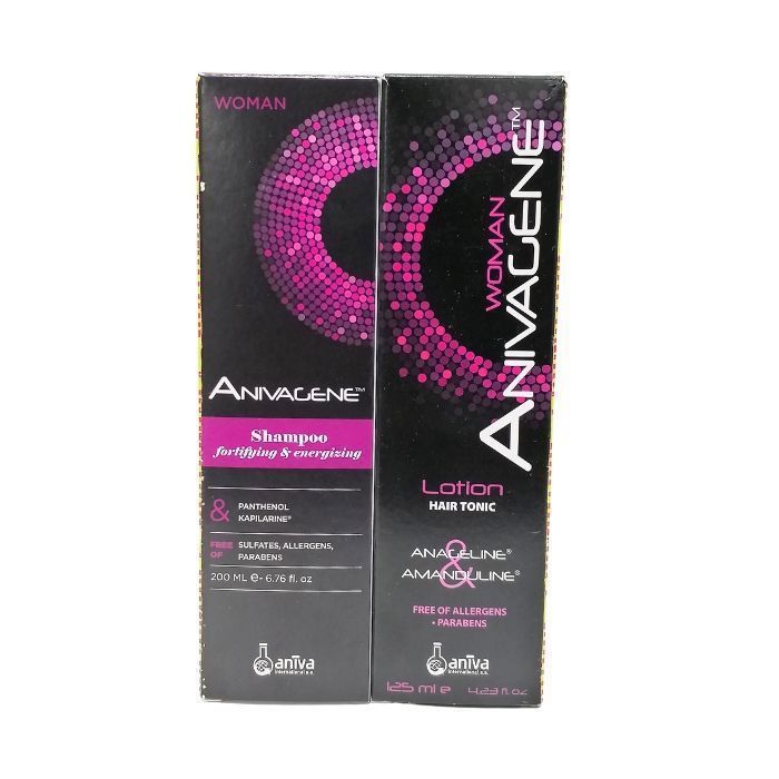 Pack - Anivagene Shampoing Fortifiant 200ml + Lotion Tonic 125ml - Pour Femme