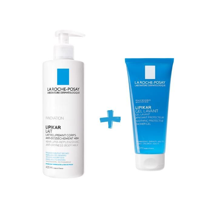 Lightbox La Roche Posay Lipikar Lait 400ml+ Lipikar Gel Lavant 100ml Pack