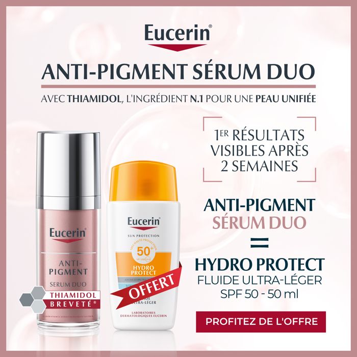Sérum Anti-Pigment - Eucerin - Duo 30 ML - Thiamidol - Acide Hyaluronique - SPF50 Offert
