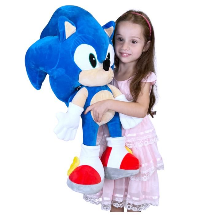 Peluche - Sonic - 65 cm - Douce - Réaliste - Mixte