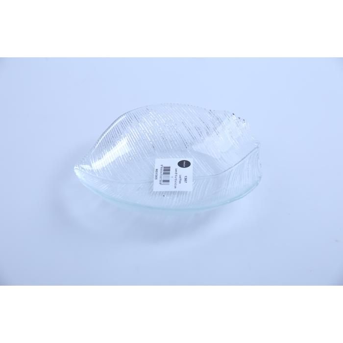 Assiette plate - ARDACAM - 1367 - 15 cm - Transparent - Design plume élégant