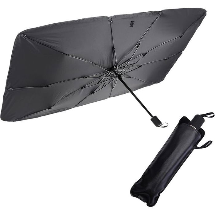 Parapluie Pliable - GENERIC - Pare-Soleil Voiture - Noir - 57x31 pouces - Protection Solaire