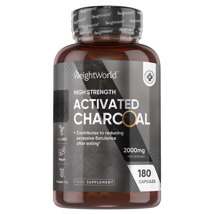Charbon Végétal Actif 2000 mg - 180 gélules