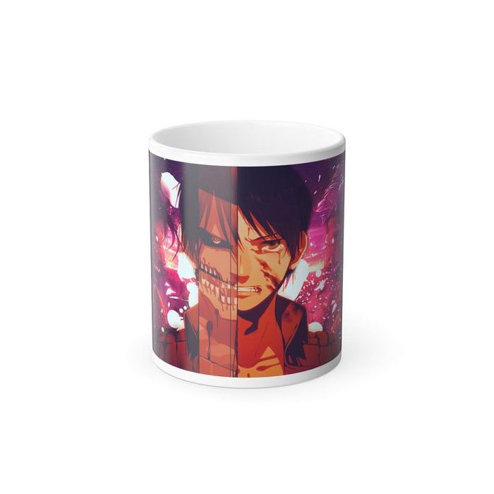 Mug Heat change Attack on Titan Eren en Transformation