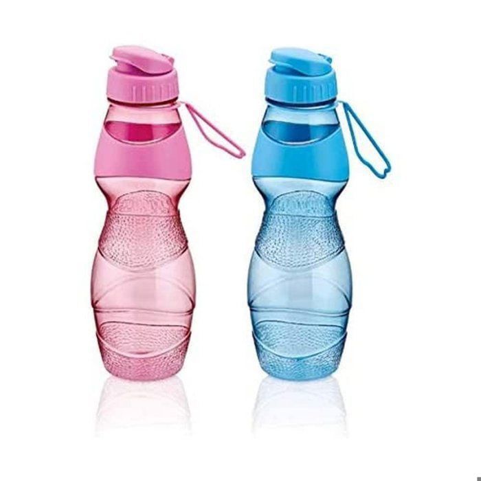 Bouteille d'eau isotherme - Sport - 500ml - Plastique sans BPA - Couleur rose - Mixte