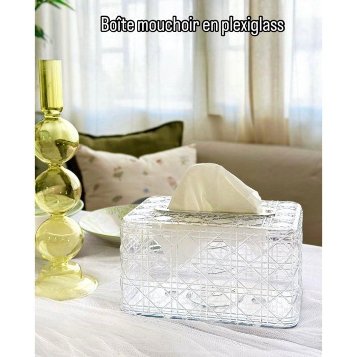 Boite a mouchoirs Plexiglas 19cm/11cm/12cm