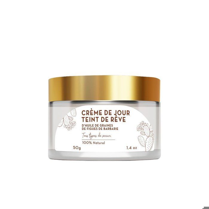 Crème de Jour - Non spécifié - 50g - Huile de Graines de Figue de Barbarie - Sans parabène - Texture légère