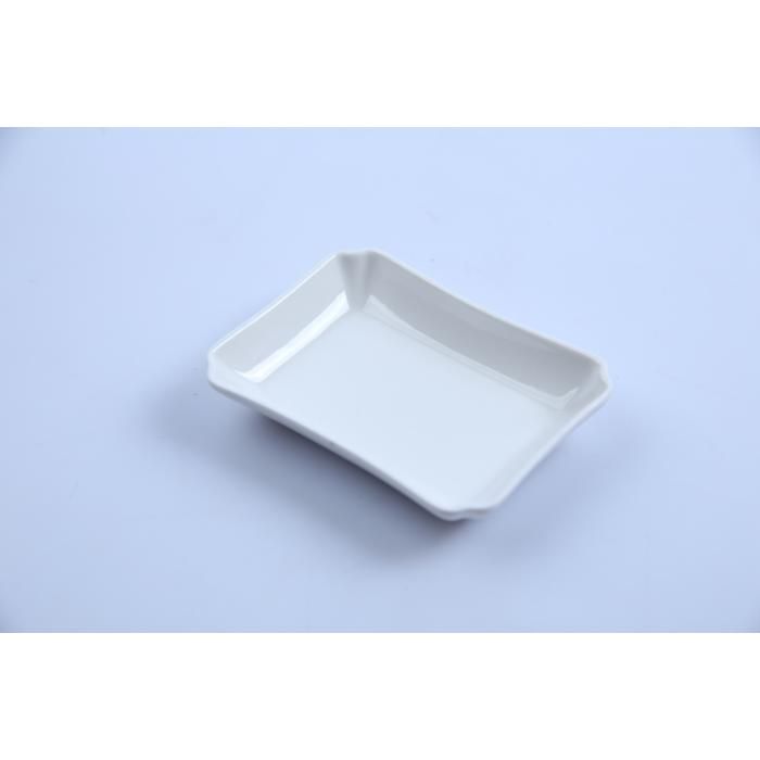 Assiette - GENERIC - Rectangulaire - Porcelaine - 10,5 x 7,8 cm - Design minimaliste