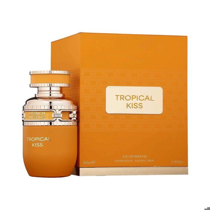 Eau de parfum - FRENCH AVENUE - Tropical Kiss - 80ml - Orientale Vanillé - Notes de tête fruitées