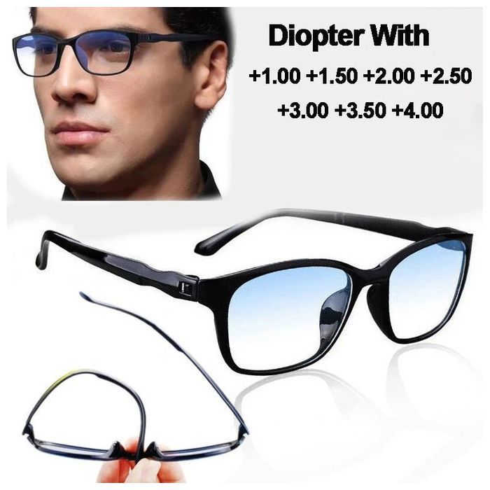 Lunettes de lecture - Ultra légère - Anti-éblouissement - Flexible - Résistantes aux rayures - Transparent