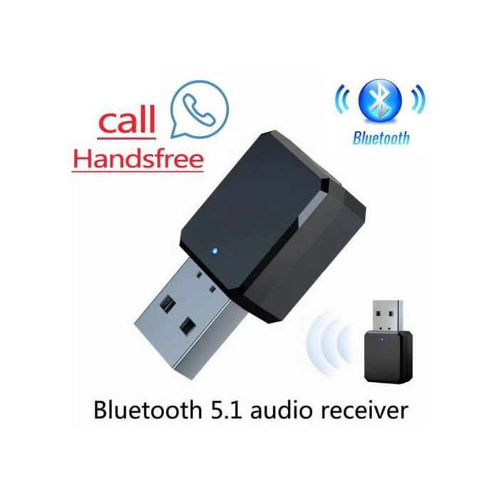 Récepteur audio - Bluetooth - KN318 - Stéréo - Appel mains libres - USB sans fil