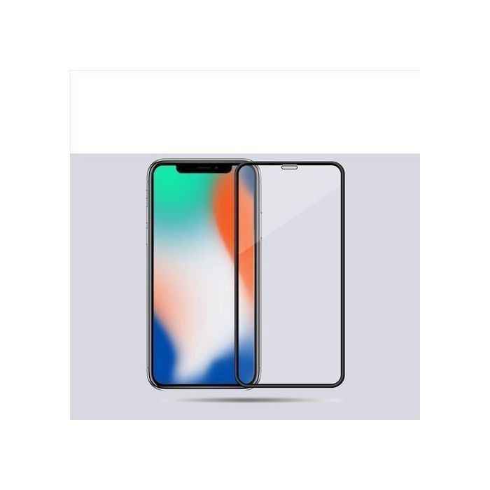 Vitre de protection - Incassable - iPhone Xmax / XSmax - Verre Trempé - 0.3 mm - Couleur Noir