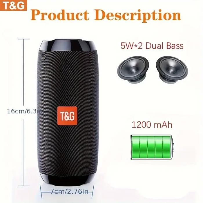 Enceintes TG-117 BT, Enceinte MusiBaby, Portable, Lecture de données TF\Flach Drive,