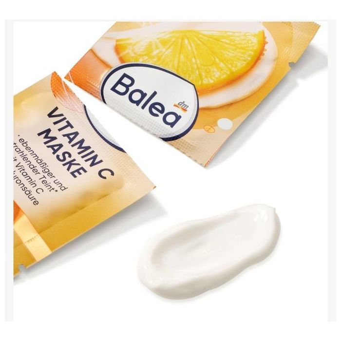 Masque Visage - BALEA - Vitamine C - Hydratation 24h - Effet Antioxydant - Vegan