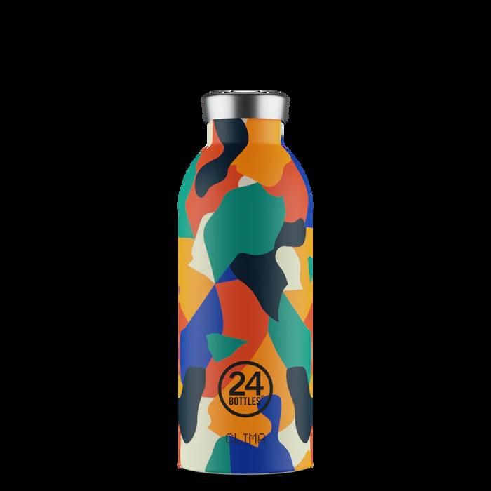 Gourde Isotherme - CLIMA - BOTTLE 050 ORANGE TUNDRA - Acier Inoxydable - Léger - Antidérapant