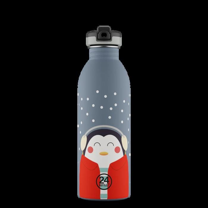 Gourde - URBAN - HAPPY PENGUIN - Acier inoxydable - 500 ml - Multicolore