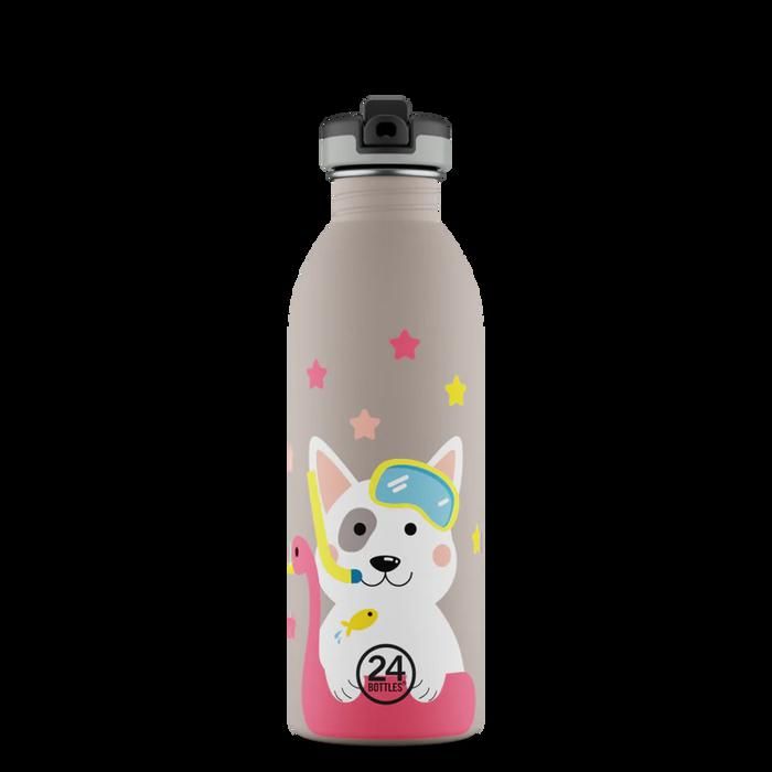 Gourde - URBAN BOTTLE - 500 LUCKY DOG - Acier inoxydable - Multicolore - 500 ml